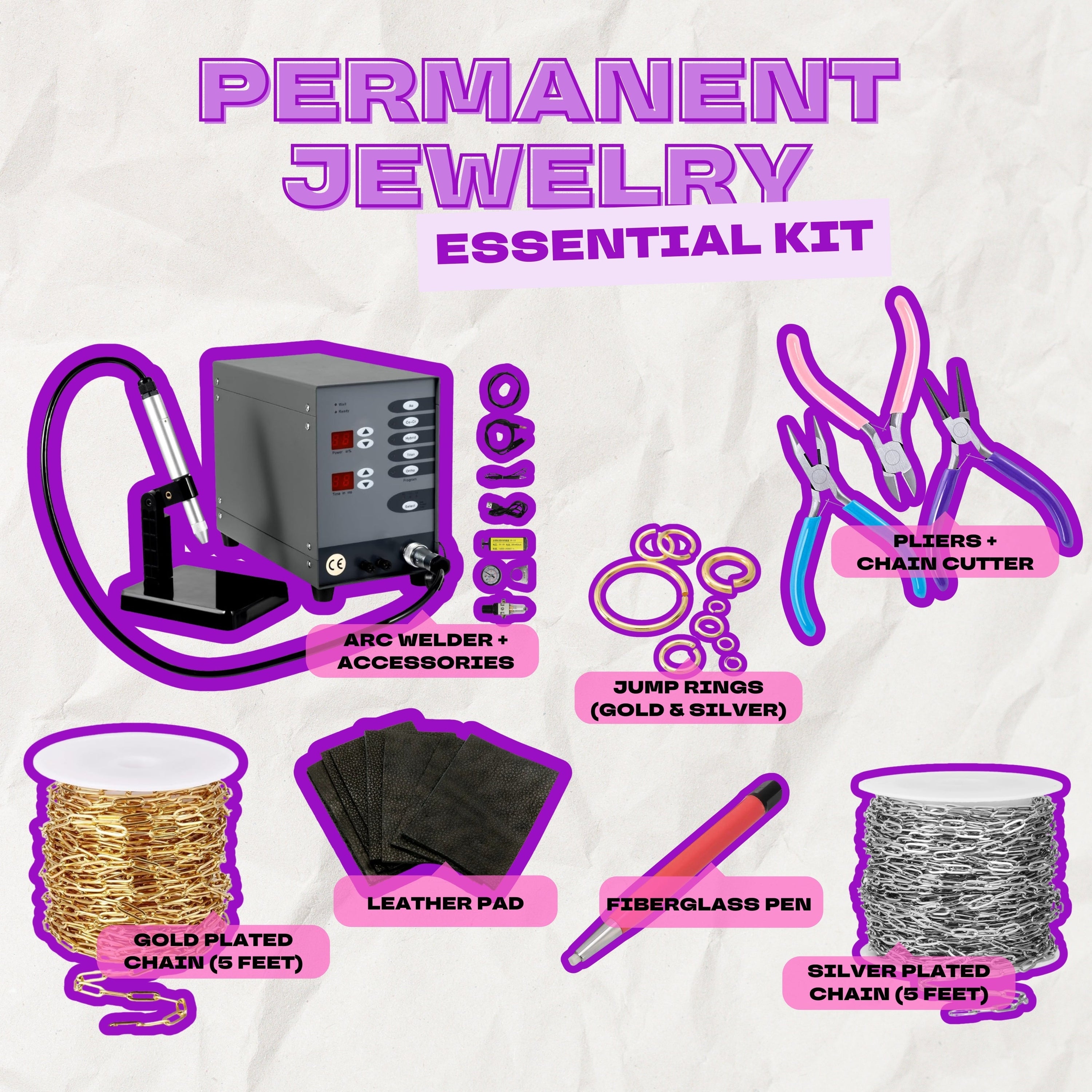 Permanent Jewelry Kits Plush Beauty Academy