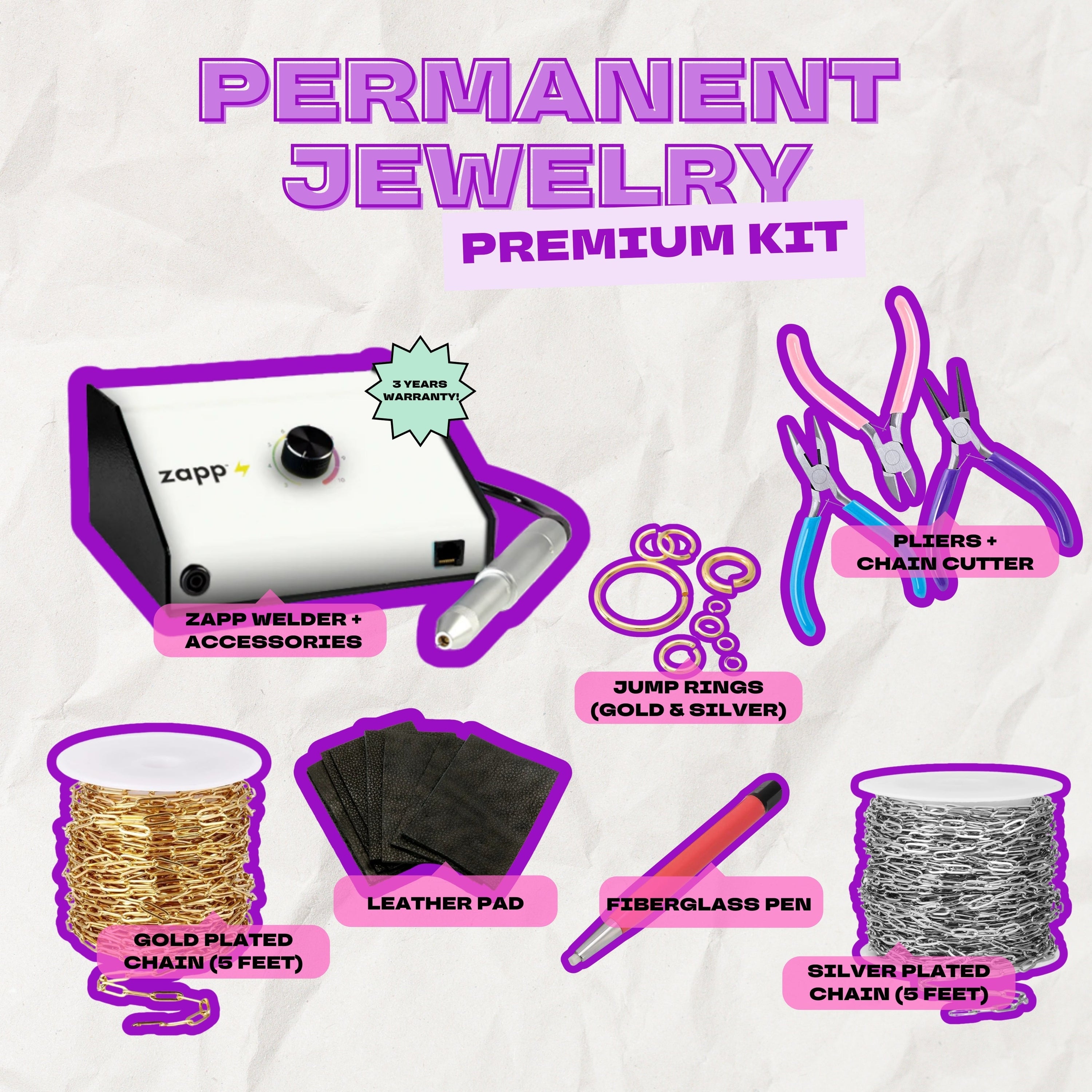 Permanent Jewelry Kits Plush Beauty Academy