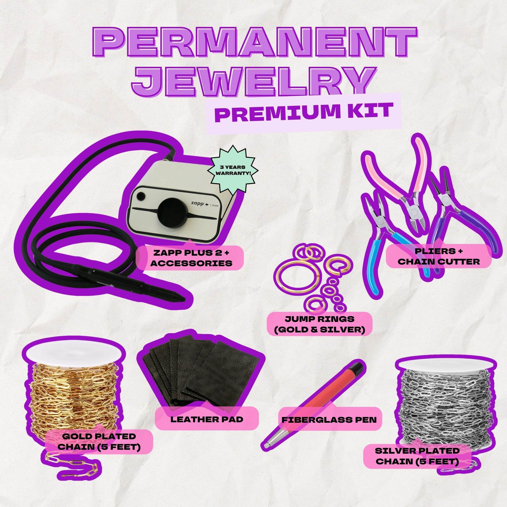 Permanent Jewelry Kits Plush Beauty Academy