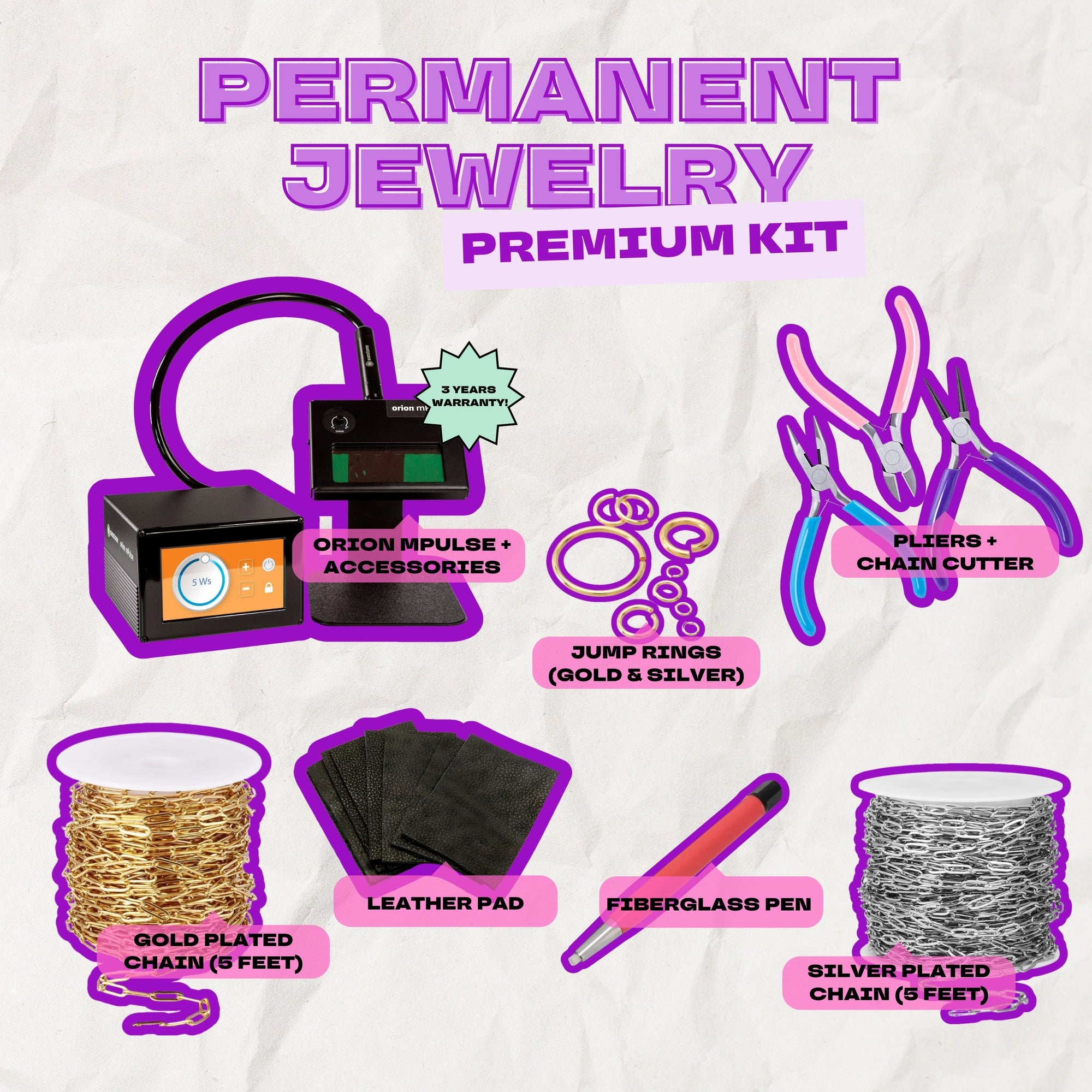 Permanent Jewelry Kits Plush Beauty Academy