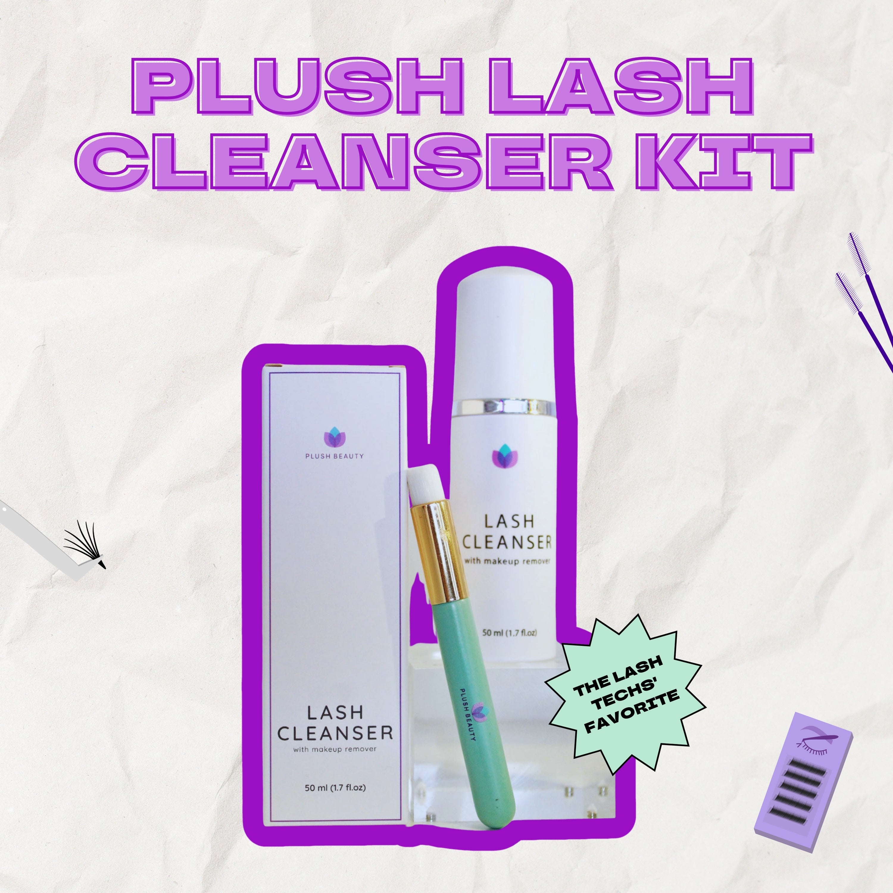 Plush Lash Cleanser Kit