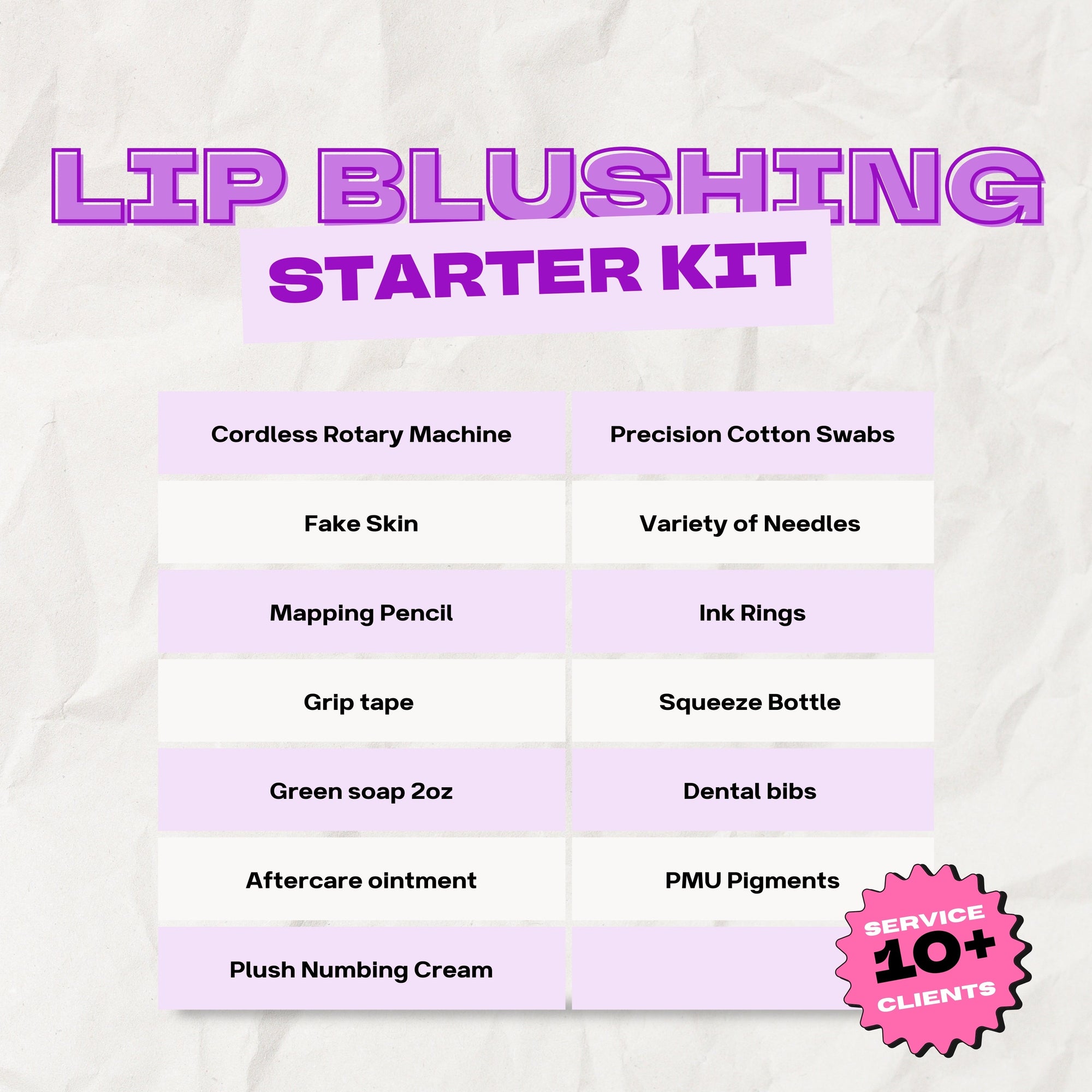 Lip Blushing Tattoo Starter Kit Plush Beauty Academy