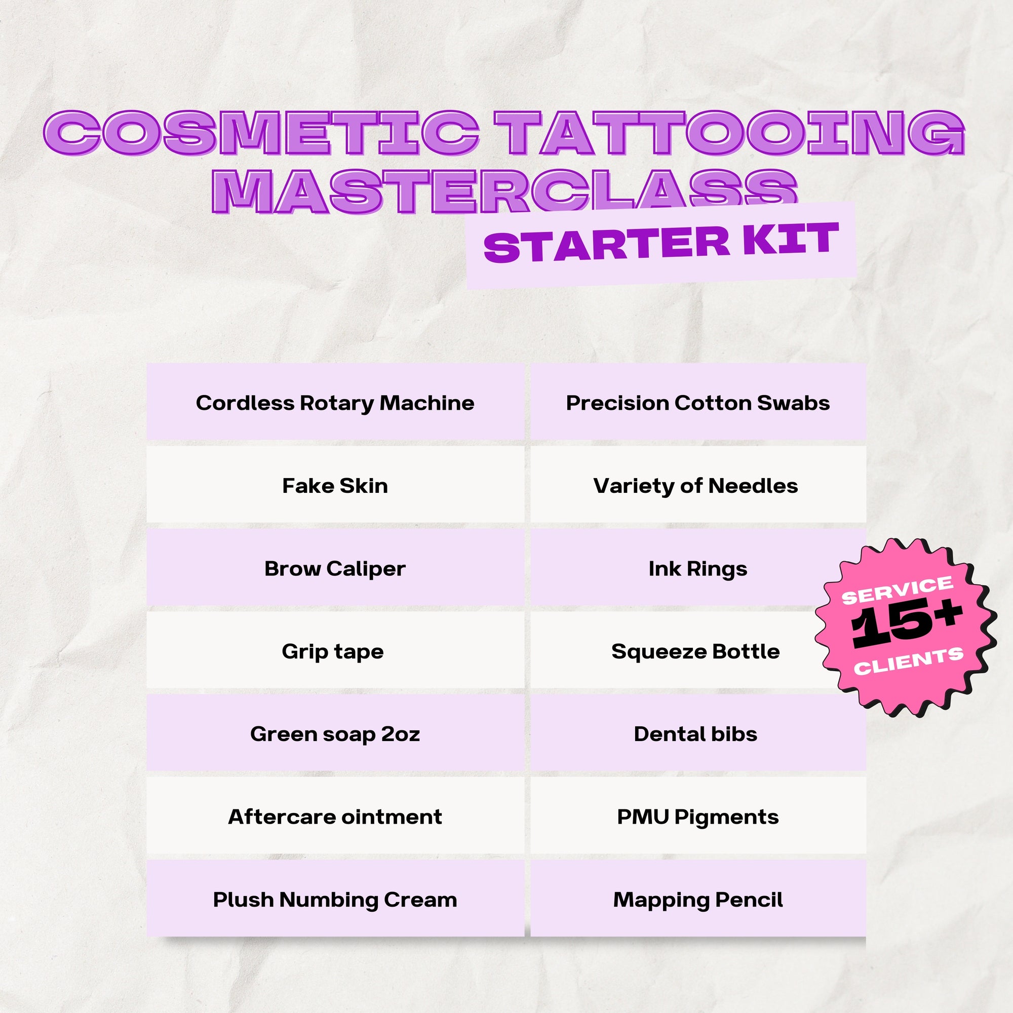 Cosmetic Tattooing Starter Kit